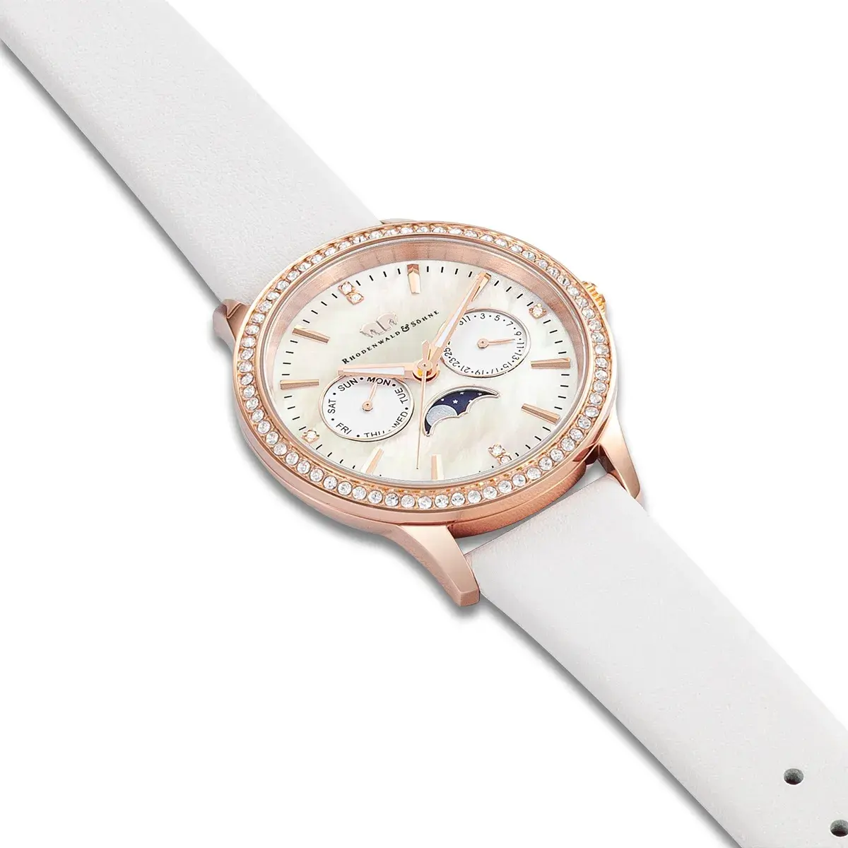 Elegante Roségold Damenarmbanduhr