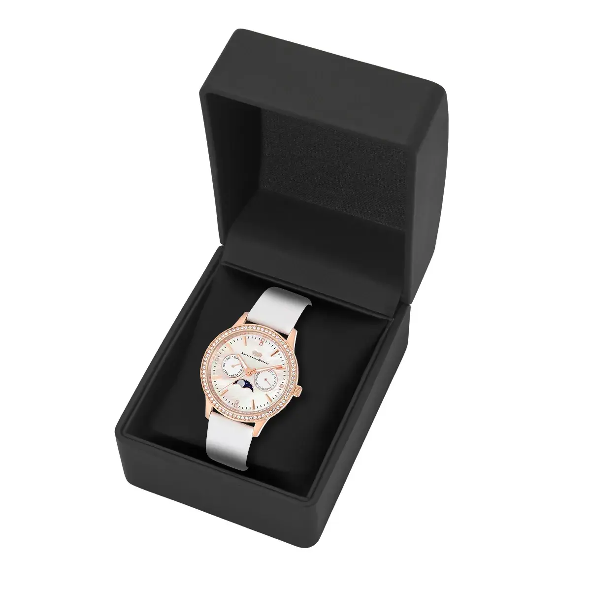 Elegante Roségold Damenarmbanduhr