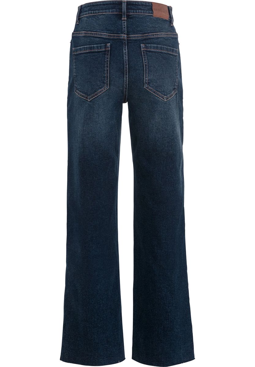 Damen Jeans mit geradem Bein in heller Waschung