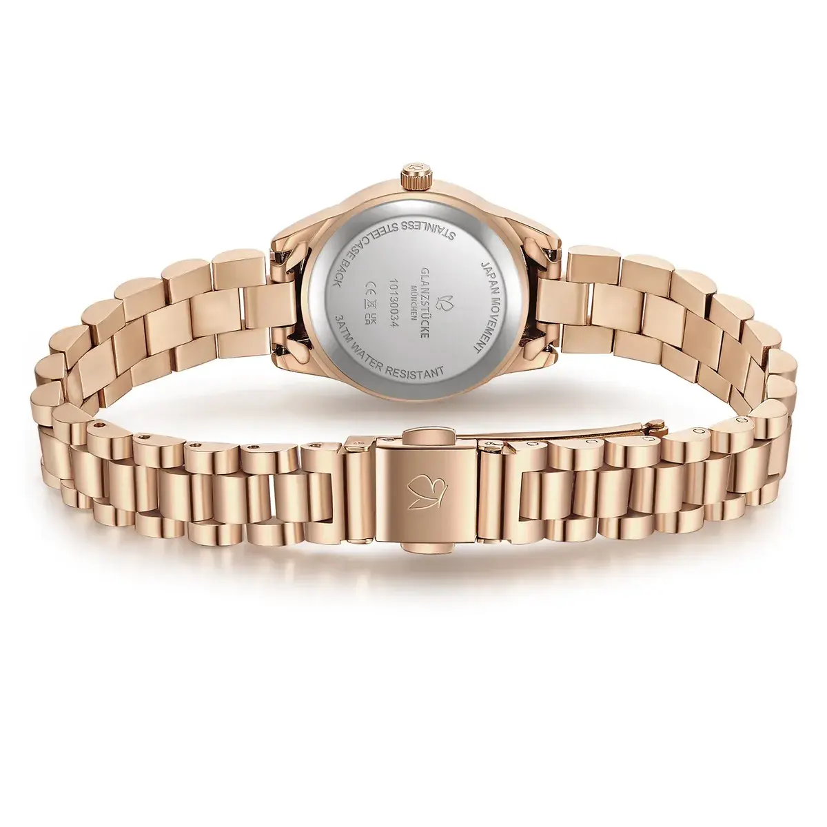 Elegante Damenuhr in Roségold