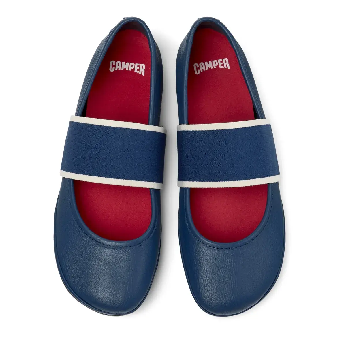 Elastische Mary Jane Ballerinas
