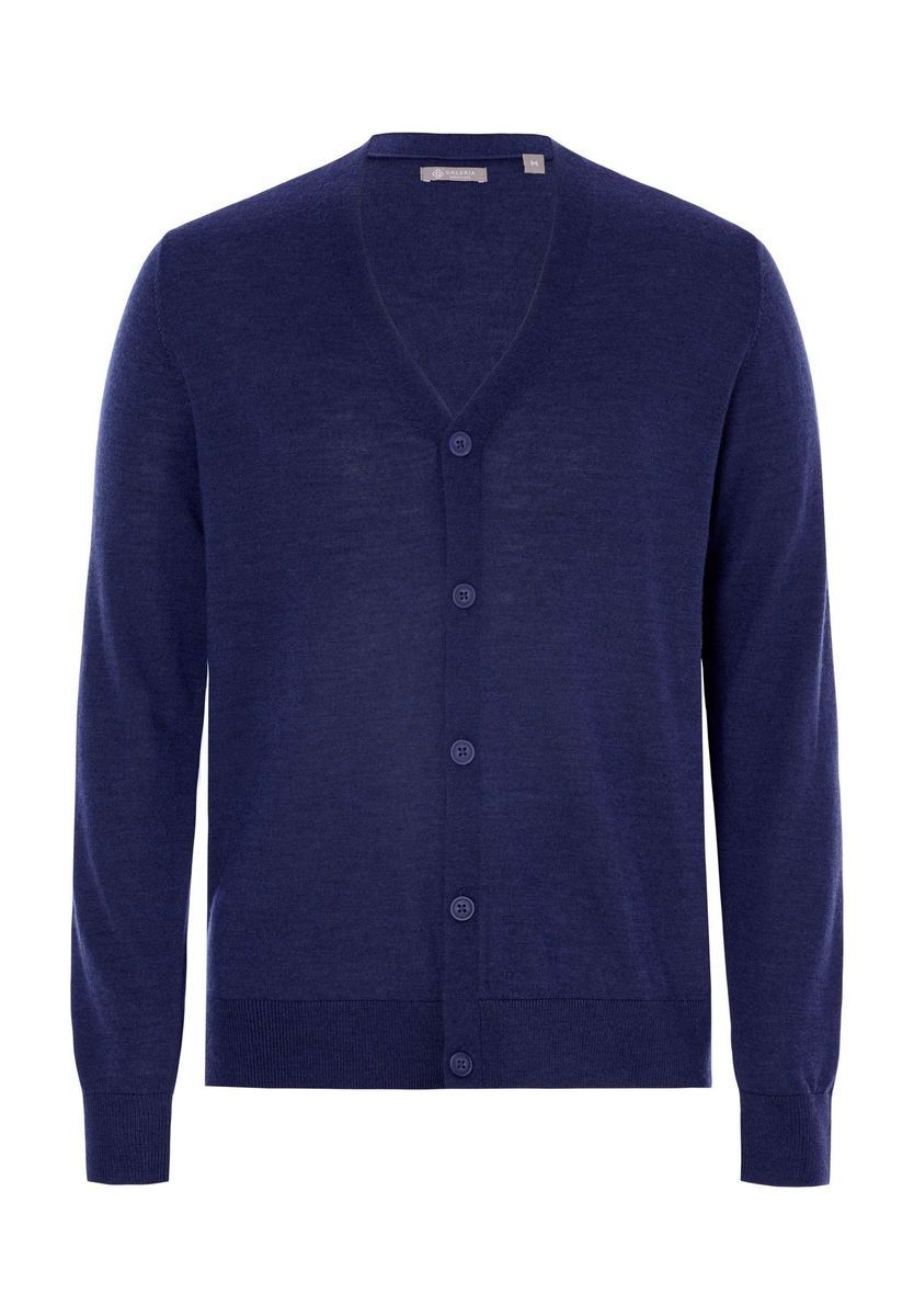 Klassische Herren Strickjacke mit V-Ausschnitt