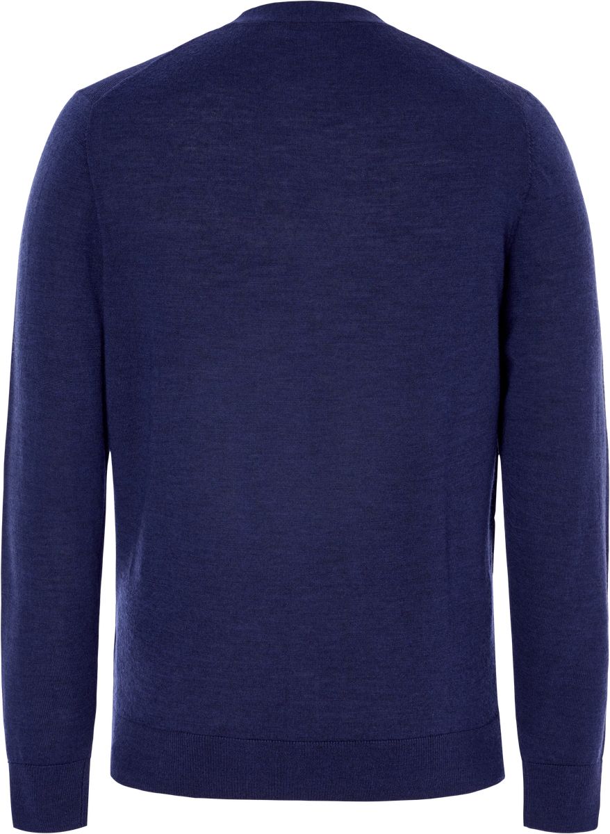 Klassische Wollstrickjacke mit V-Ausschnitt
