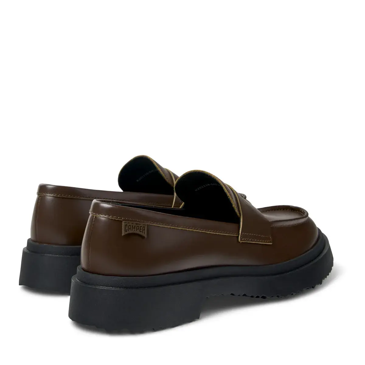 Klassische Leder Loafer mit Plateausohle