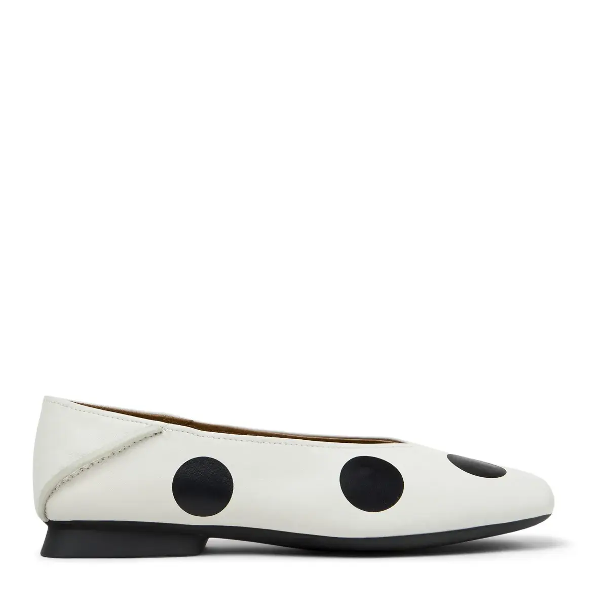 Ballerinas aus Leder mit Polka-Dots