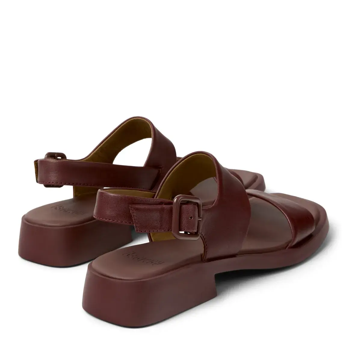 Leder Sandaletten mit Blockabsatz
