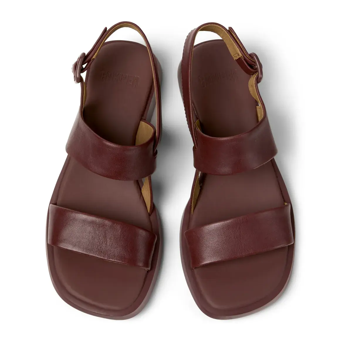 Leder Sandaletten mit Blockabsatz