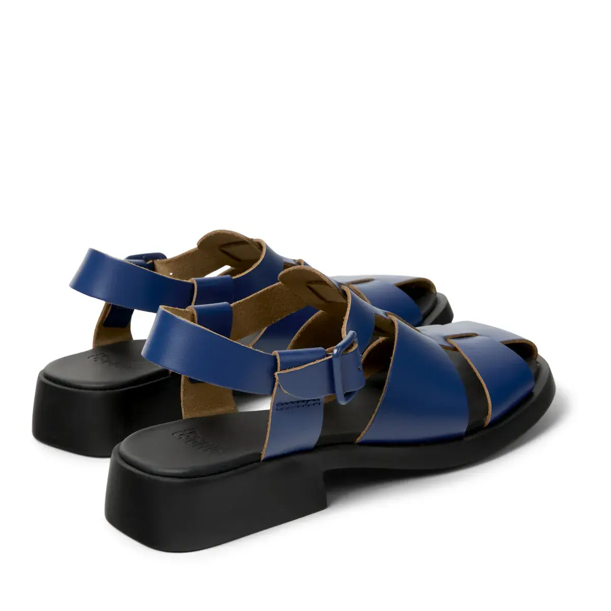 Blaue Fischer-Sandalen aus Leder