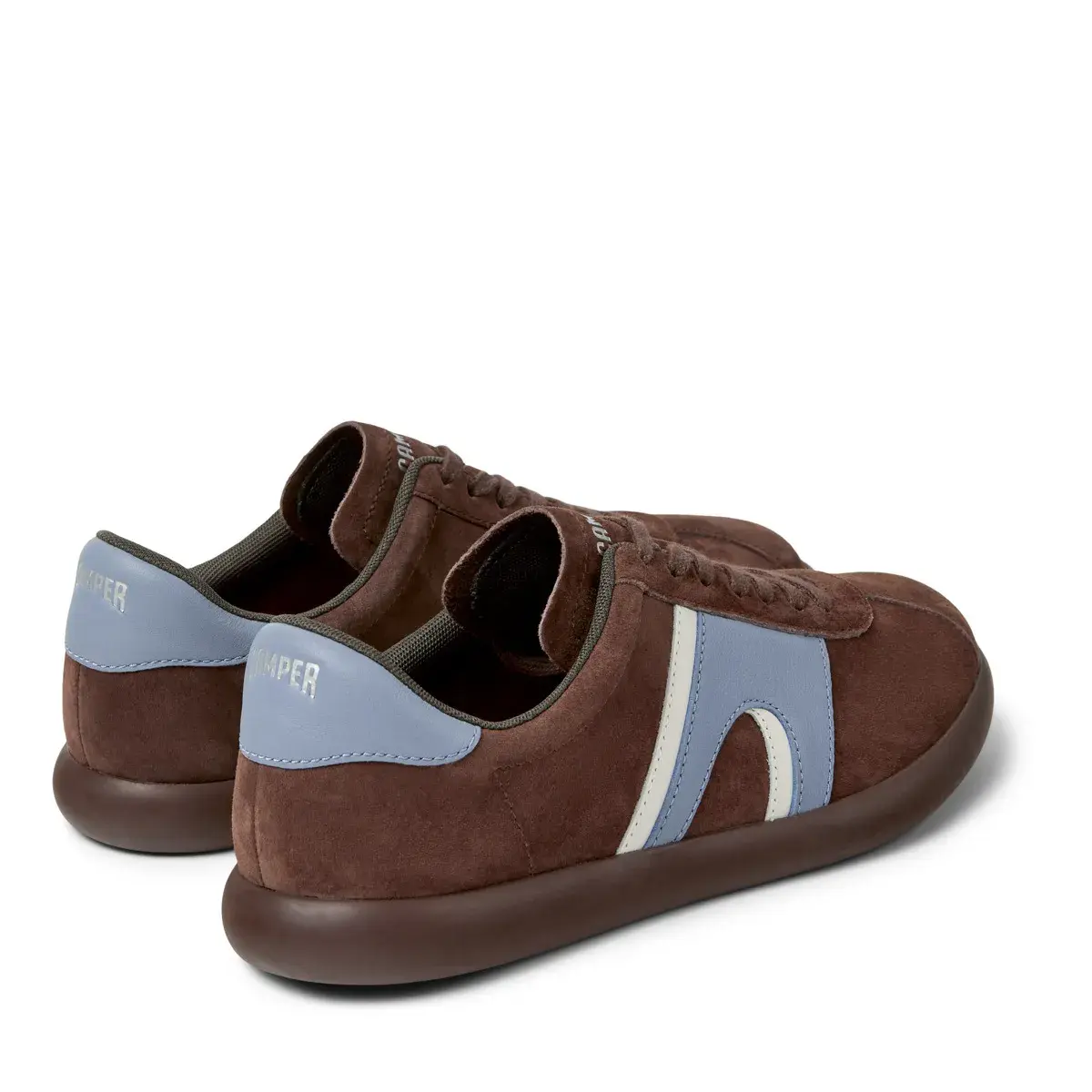 Wildleder-Sneaker mit Akzenten