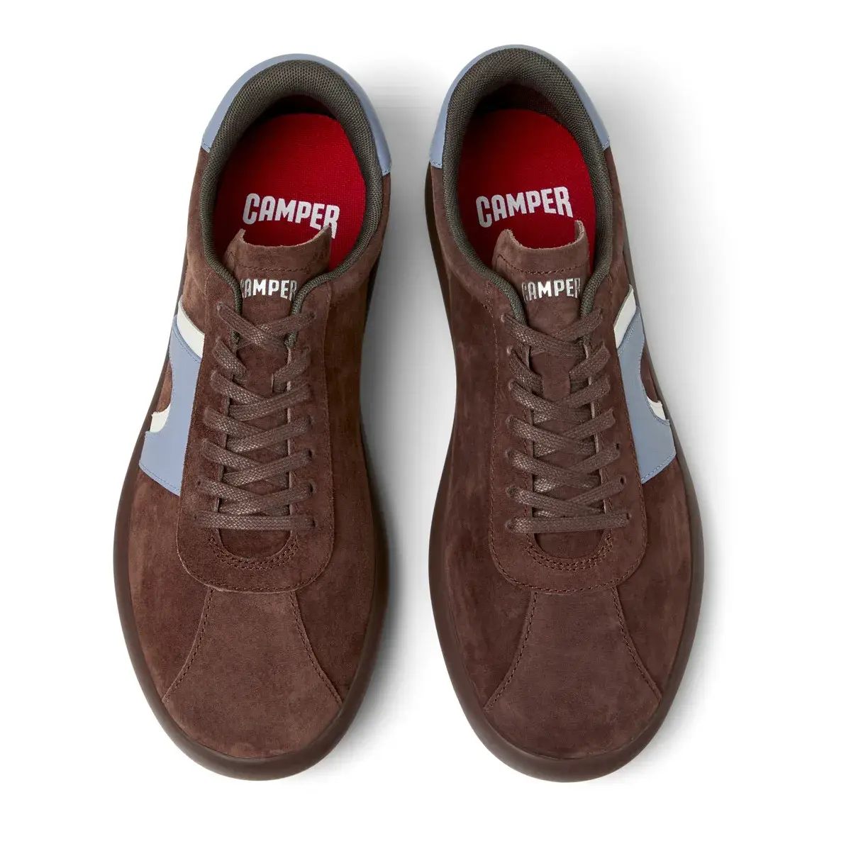 Wildleder-Sneaker mit Akzenten