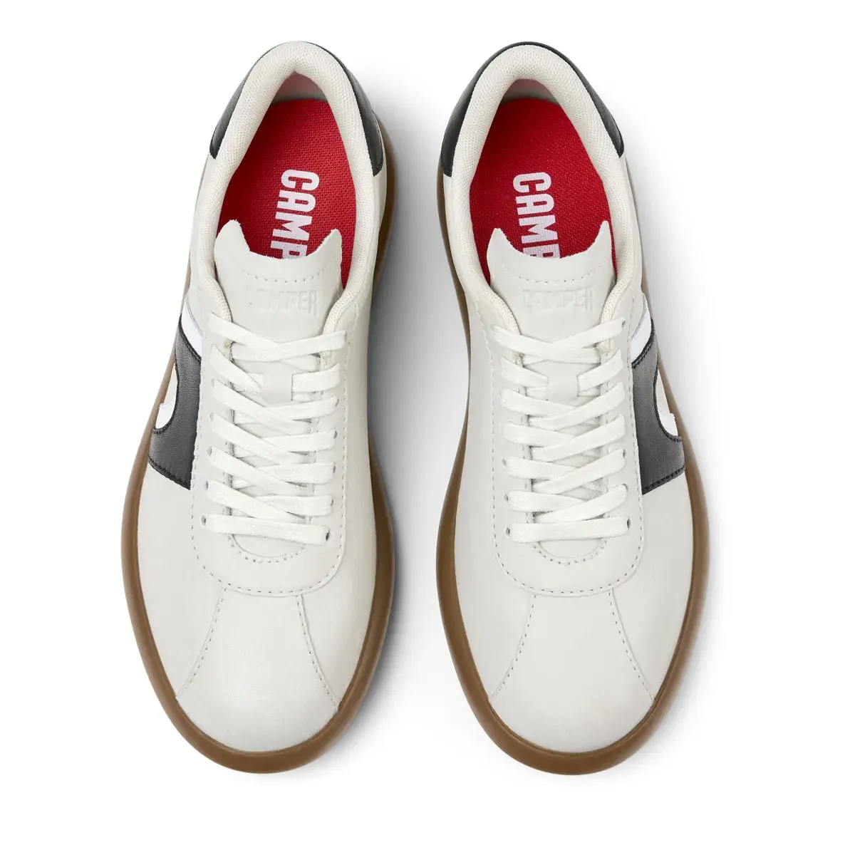 Retro-inspirierter Leder Low-Top Sneaker