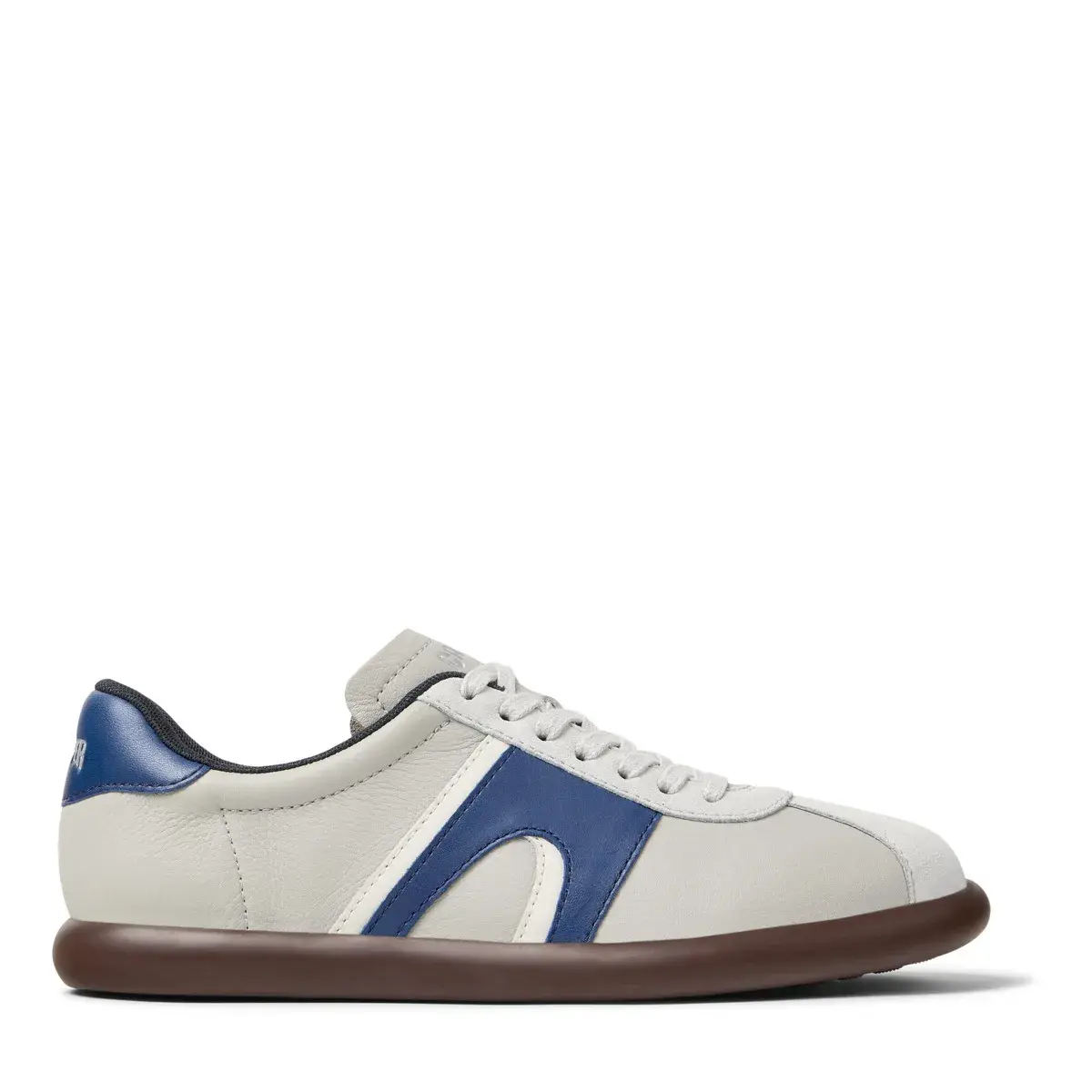 Niedrige Leder-Sneaker mit Akzenten