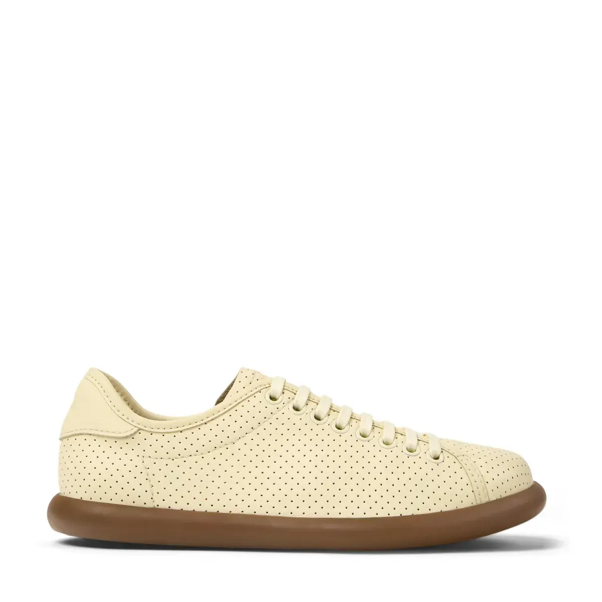 Perforierter Low-Top-Sneaker aus Leder