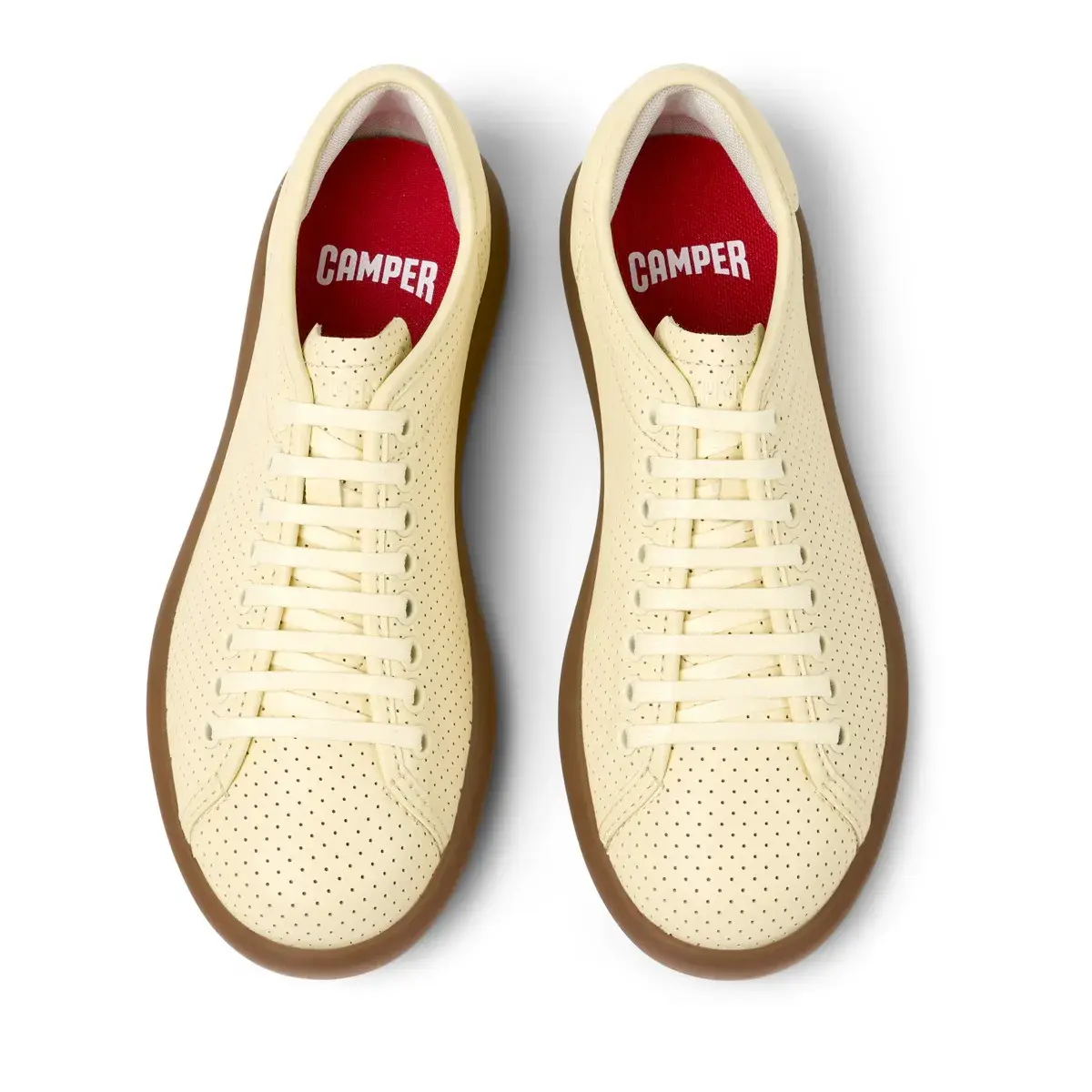 Perforierter Low-Top-Sneaker aus Leder