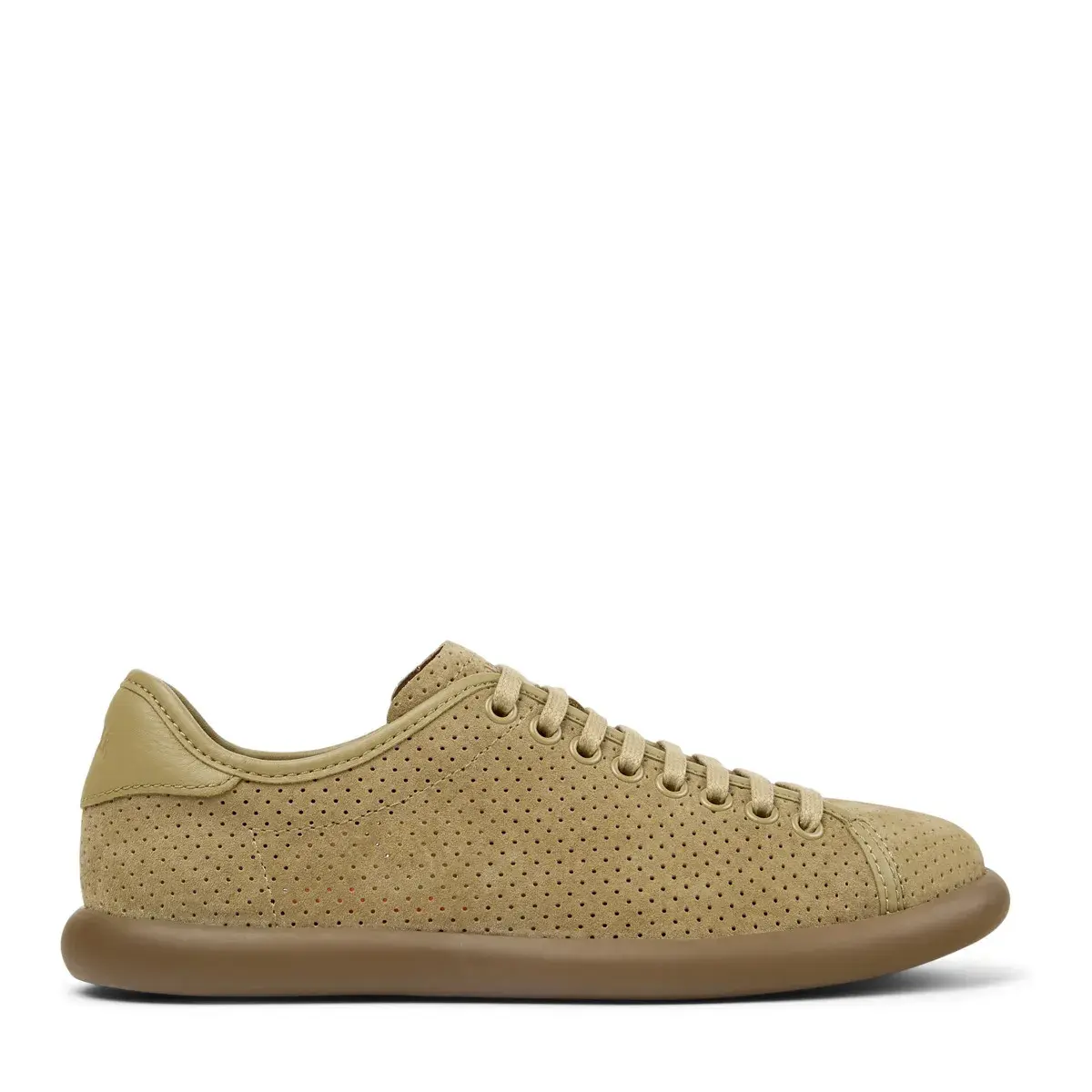 Perforierter Low-Top-Sneaker aus Leder