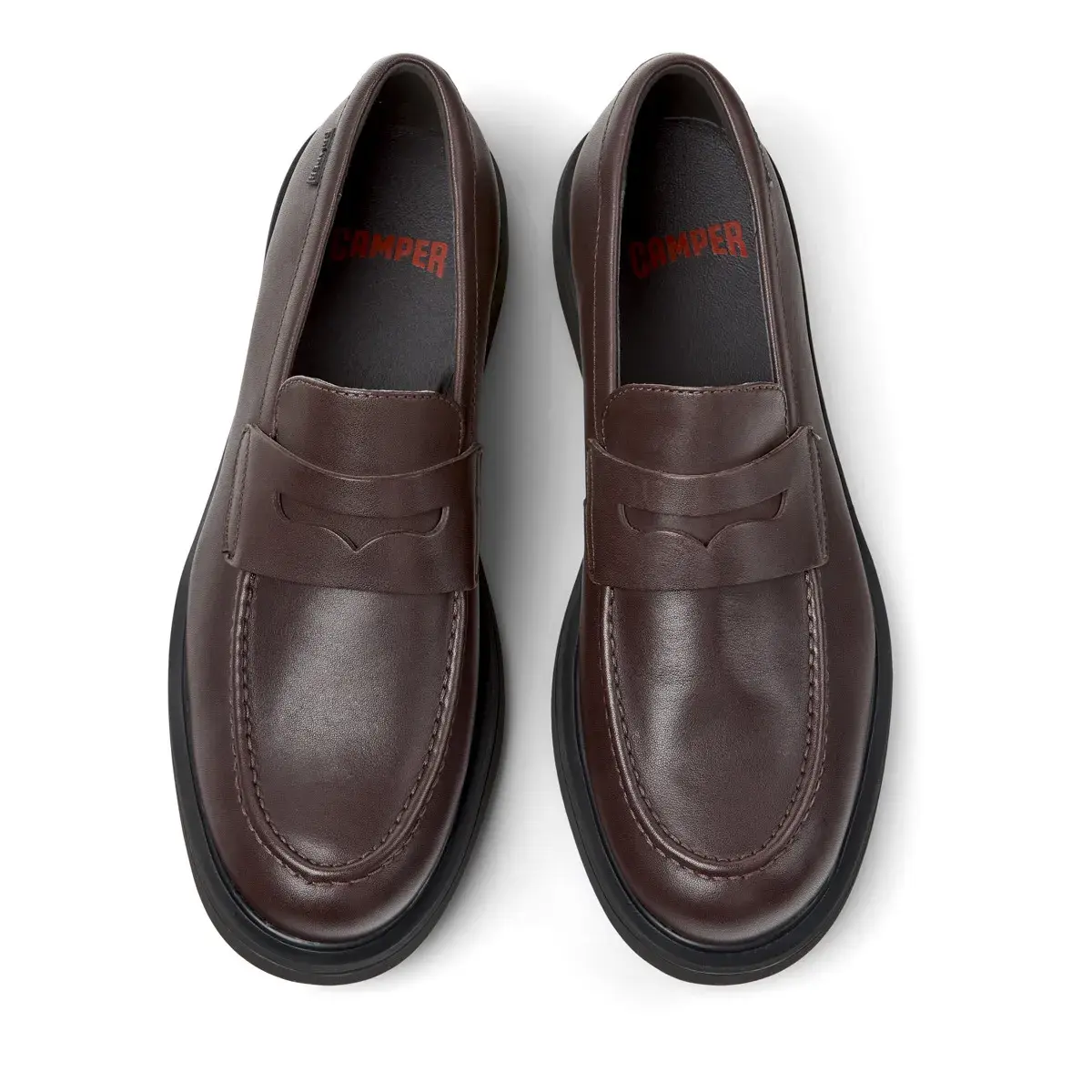 Klassischer brauner Penny Loafer aus Leder