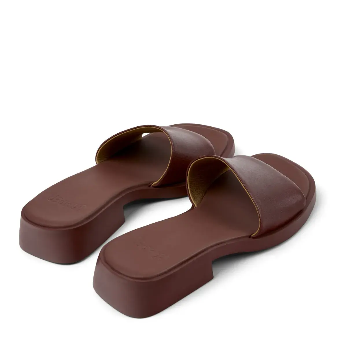 Leder-Sandalen mit Absatz
