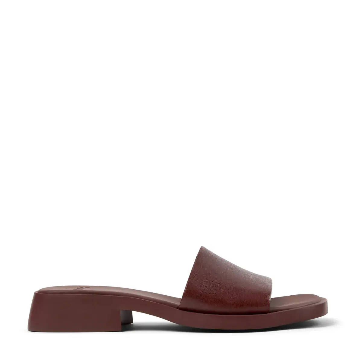 Leder-Sandalen mit Absatz