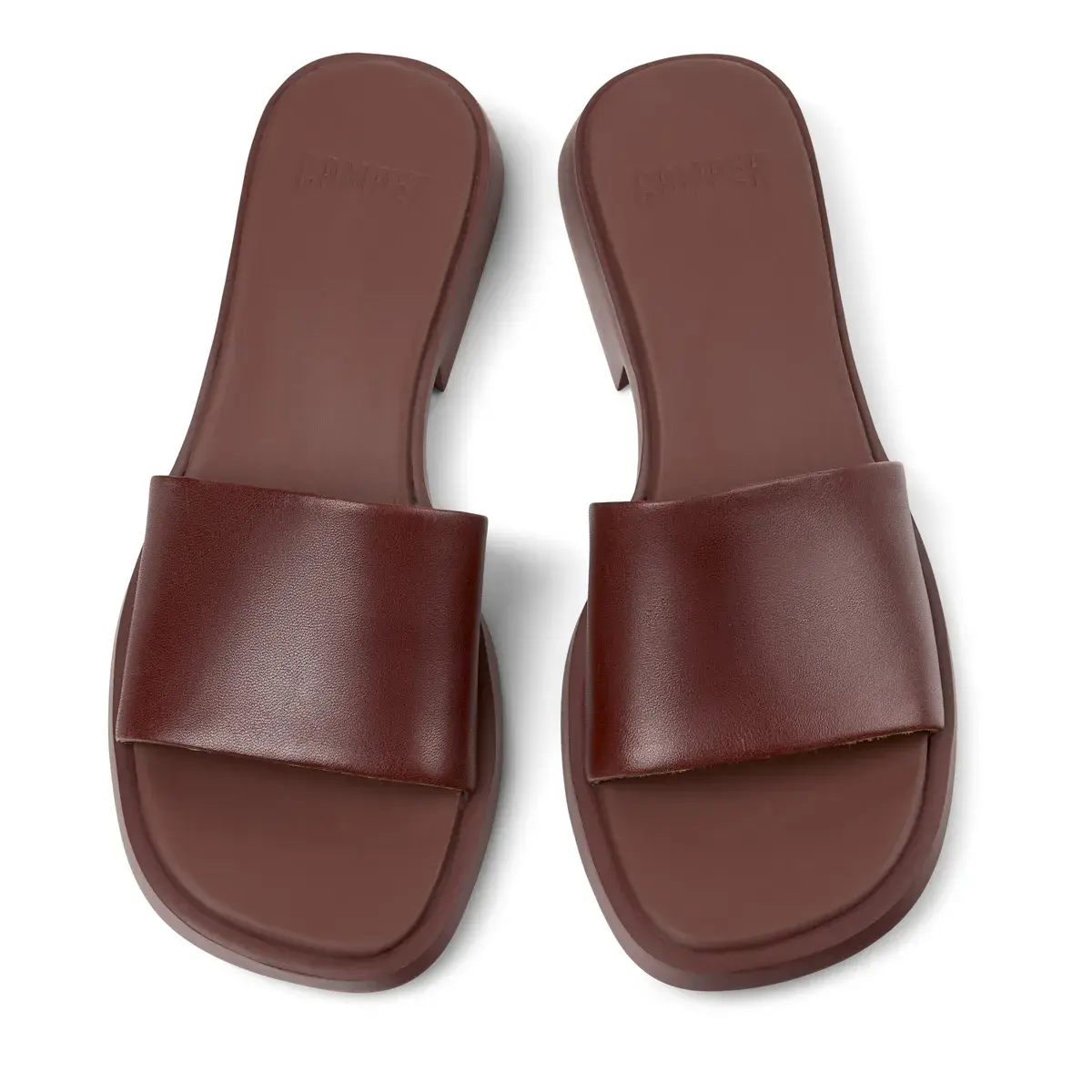 Leder-Sandalen mit Absatz