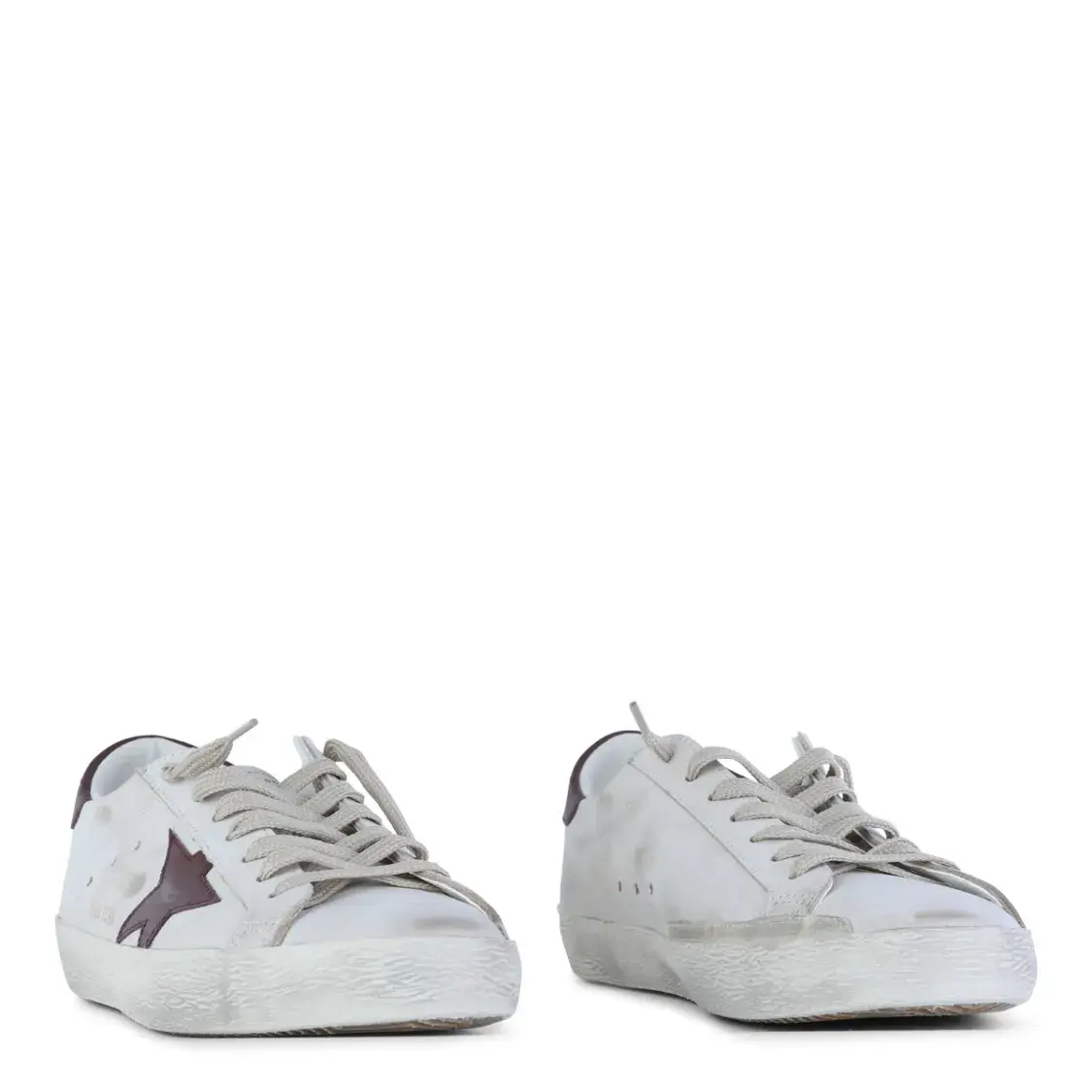 Distressed Leder Low-Top Star Sneaker