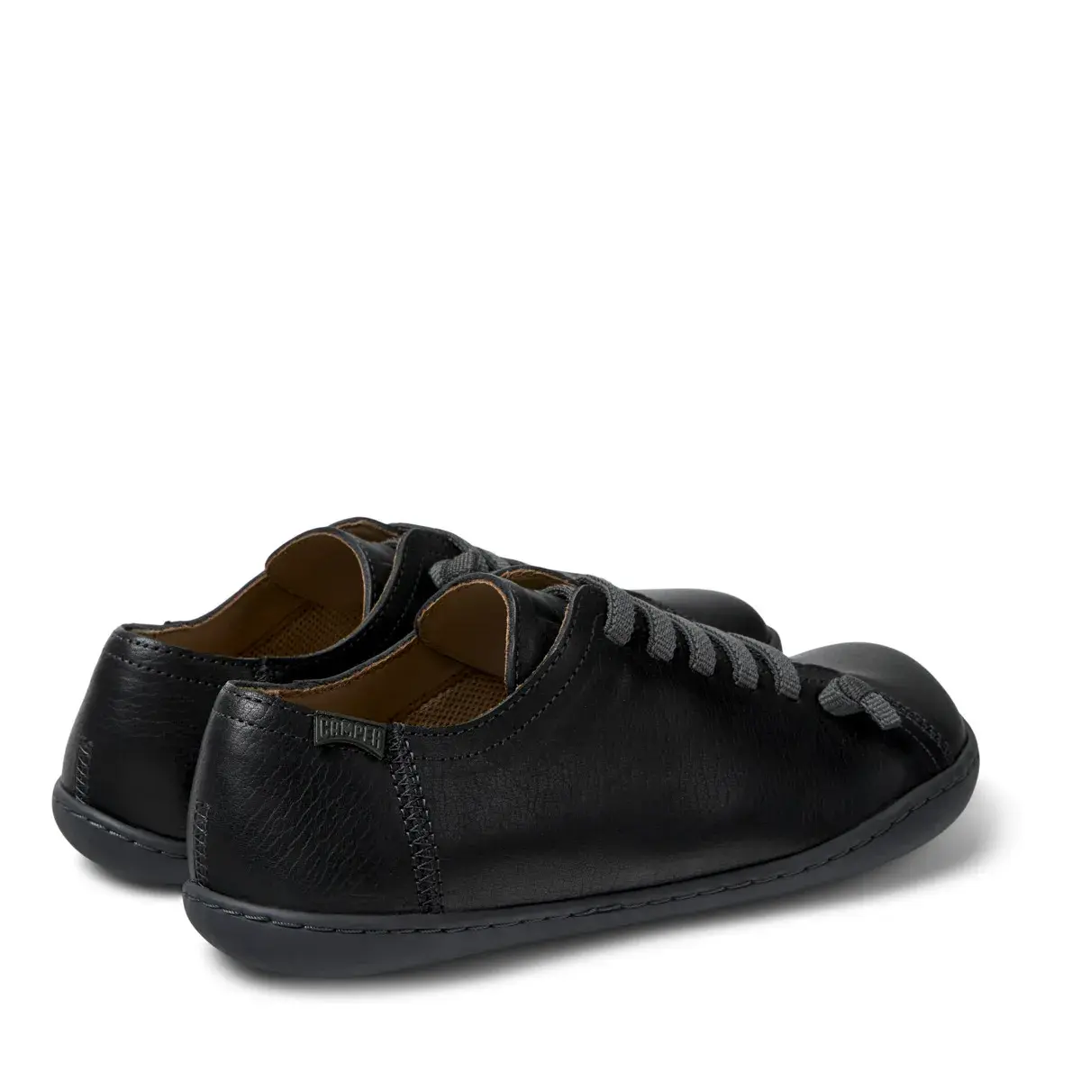 Schwarzer Leder-Sneaker Peu Cami Low-Top