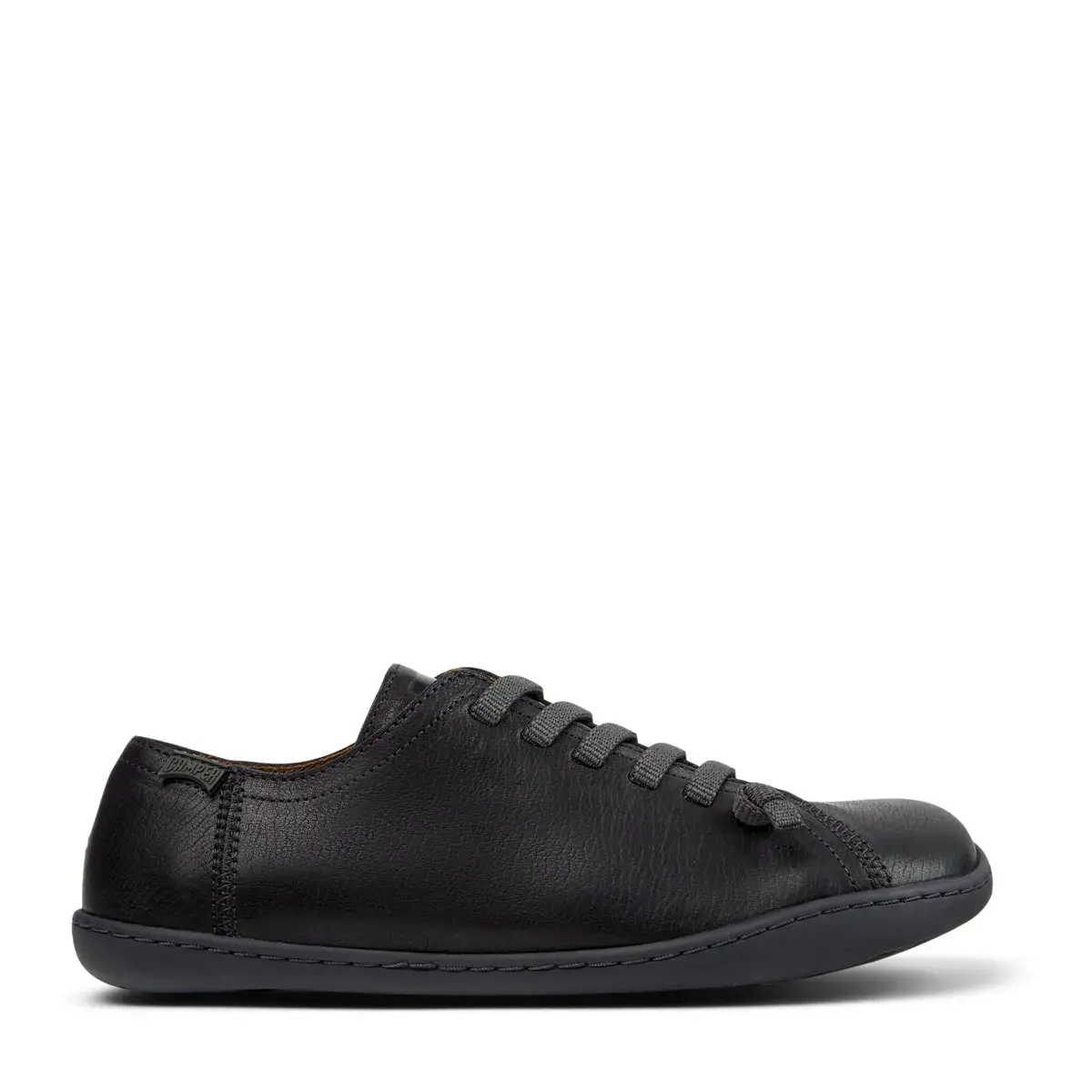 Schwarzer Leder-Sneaker Peu Cami Low-Top