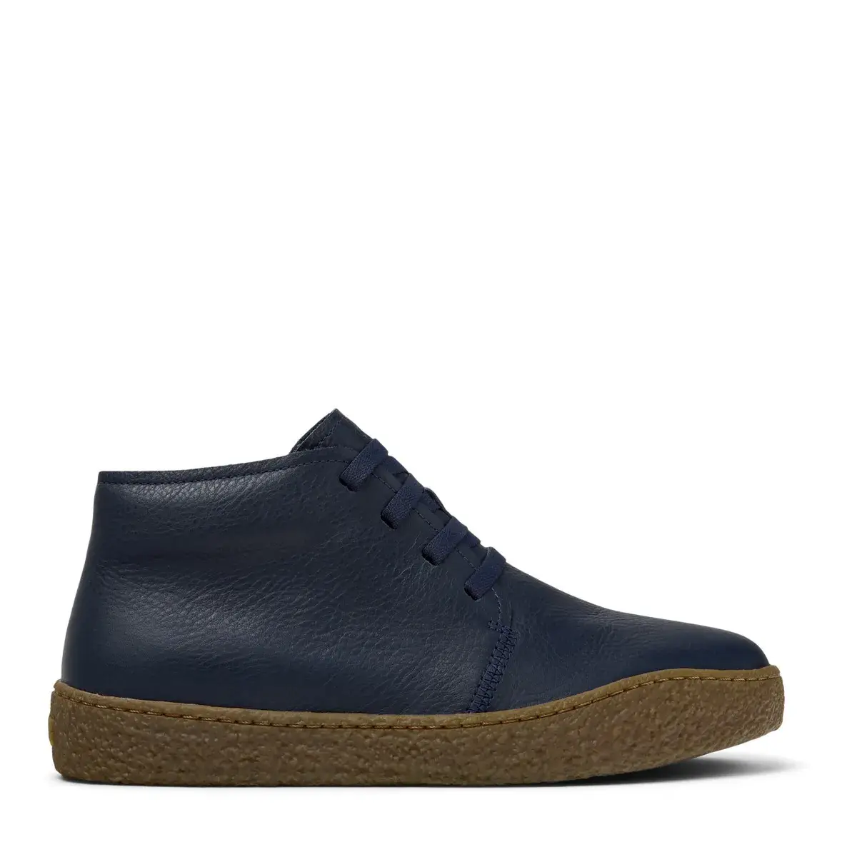 Blaue Chukka-Stiefel aus Leder
