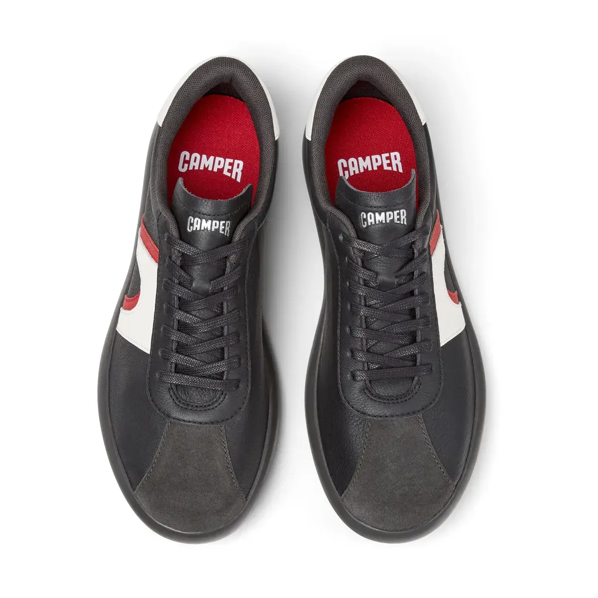 Retro-inspirierter Leder Low-Top Sneaker