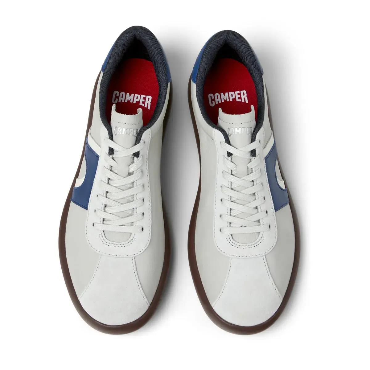 Retro-Leder-Sneakers mit niedrigem Schaft