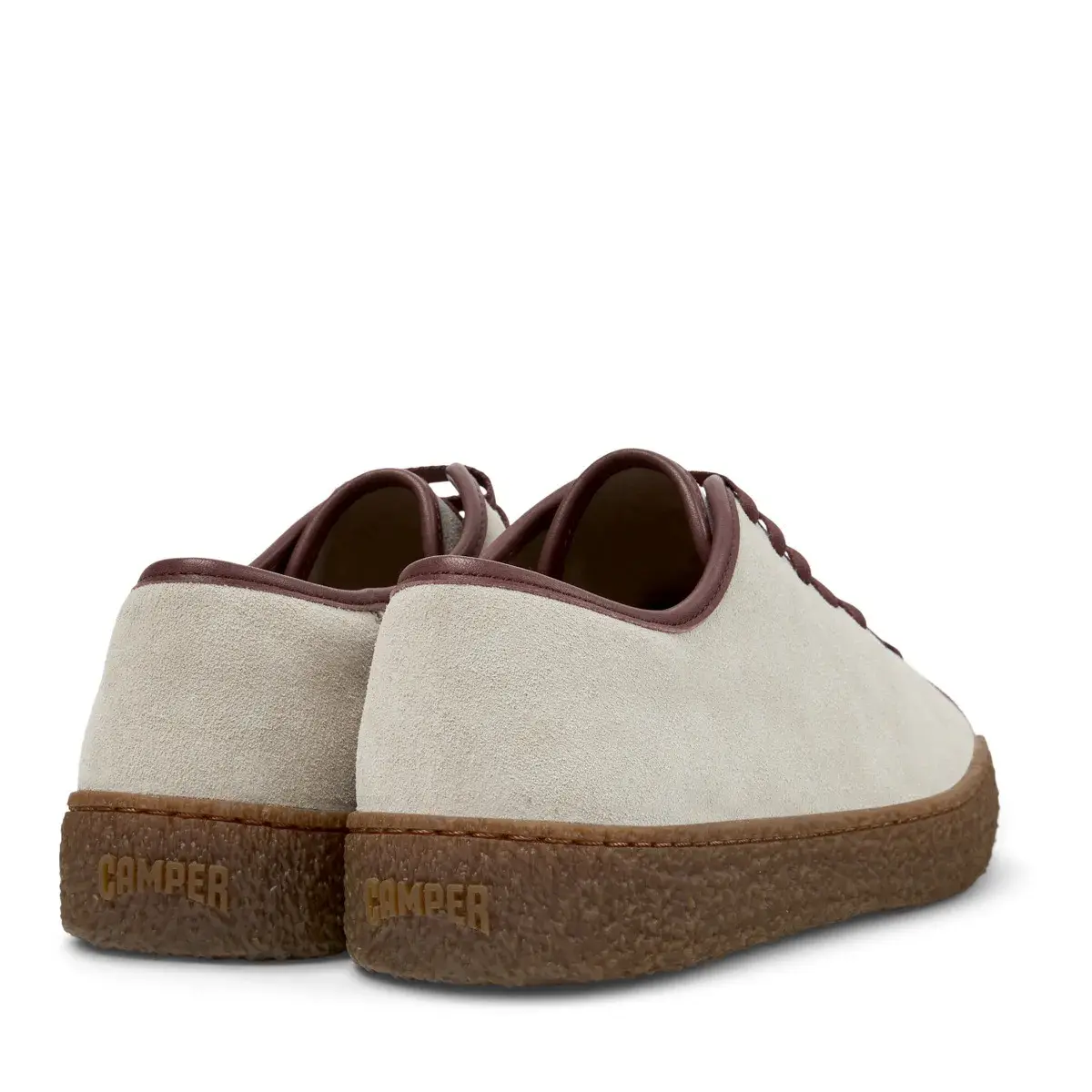 Beige Wildleder Low-Top Sneaker