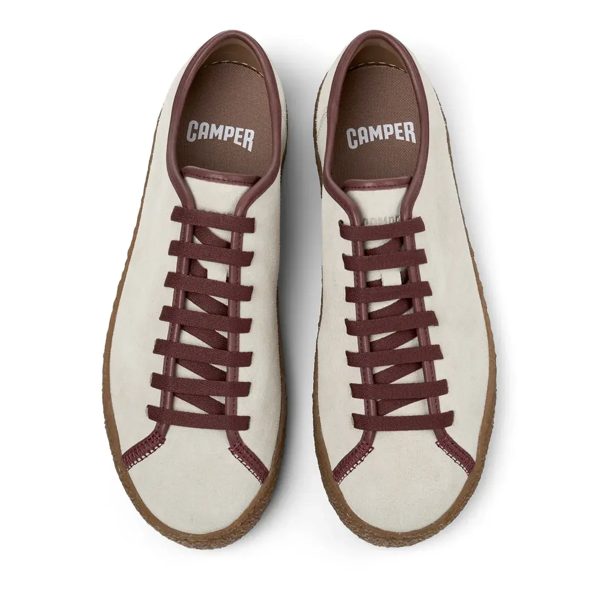 Beige Wildleder Low-Top Sneaker