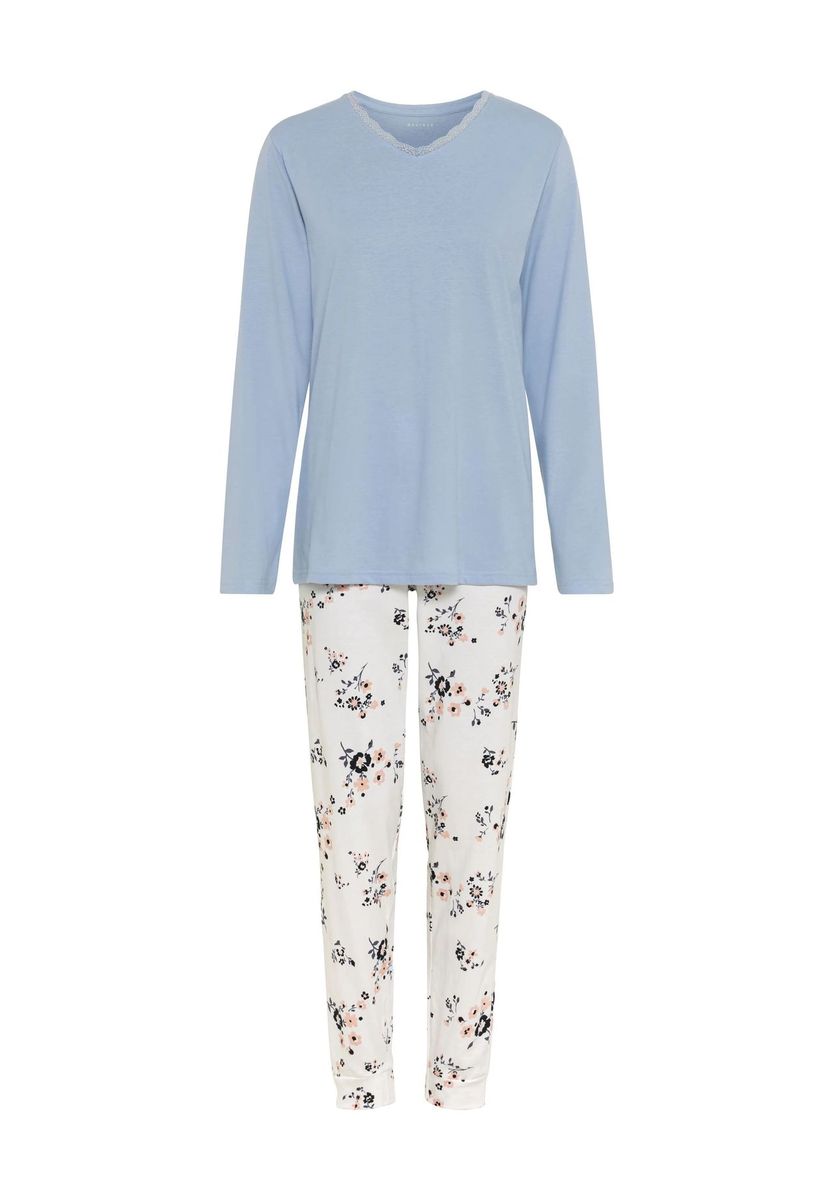 Entspannendes Schlafanzug-Set mit Blumenmuster