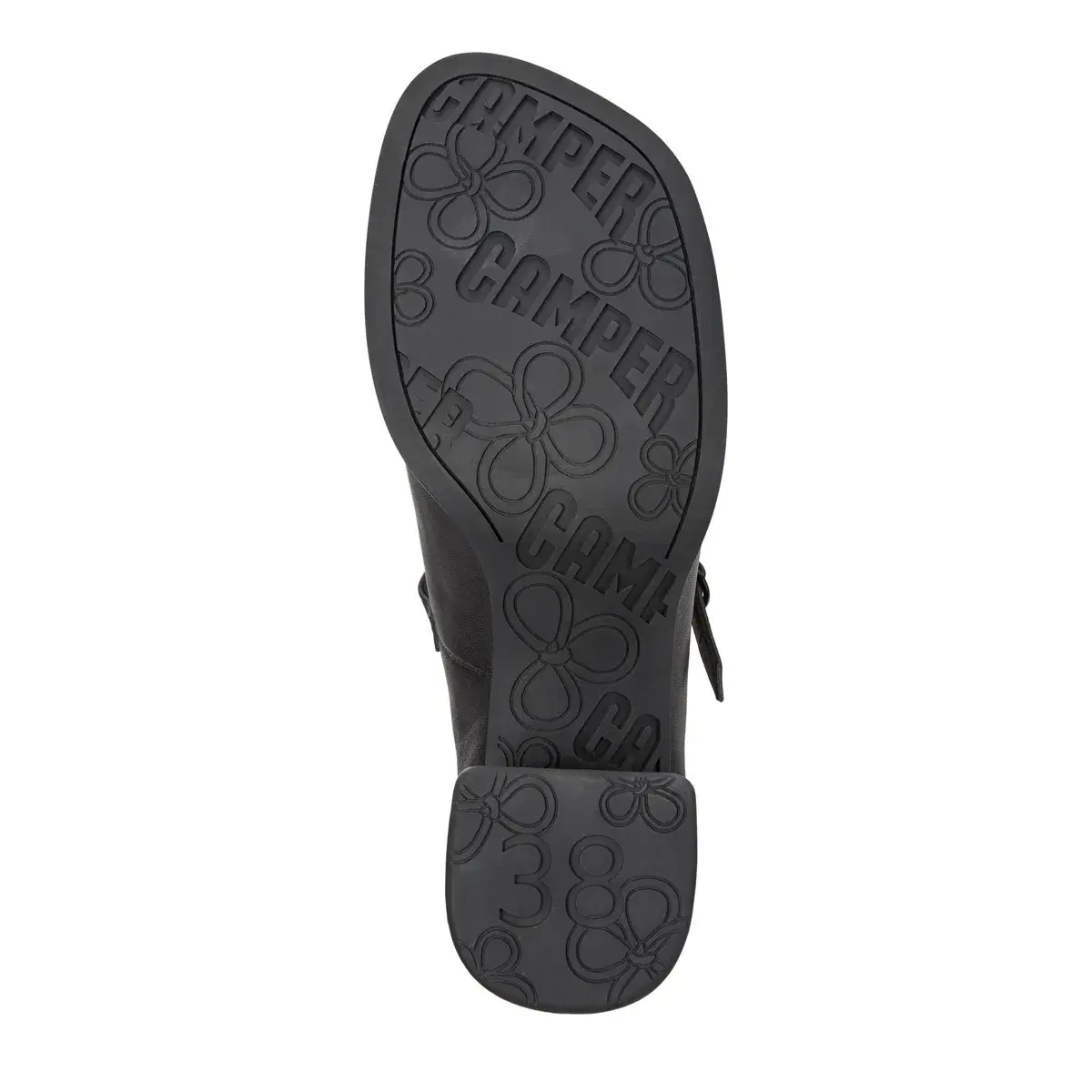 Eleganter schwarzer Mary Jane Absatzschuh aus Leder