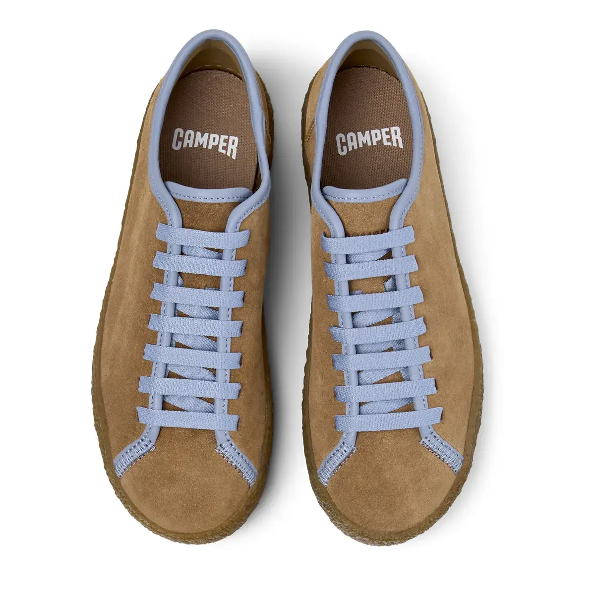 Wildleder-Sneaker mit Kreppsohle