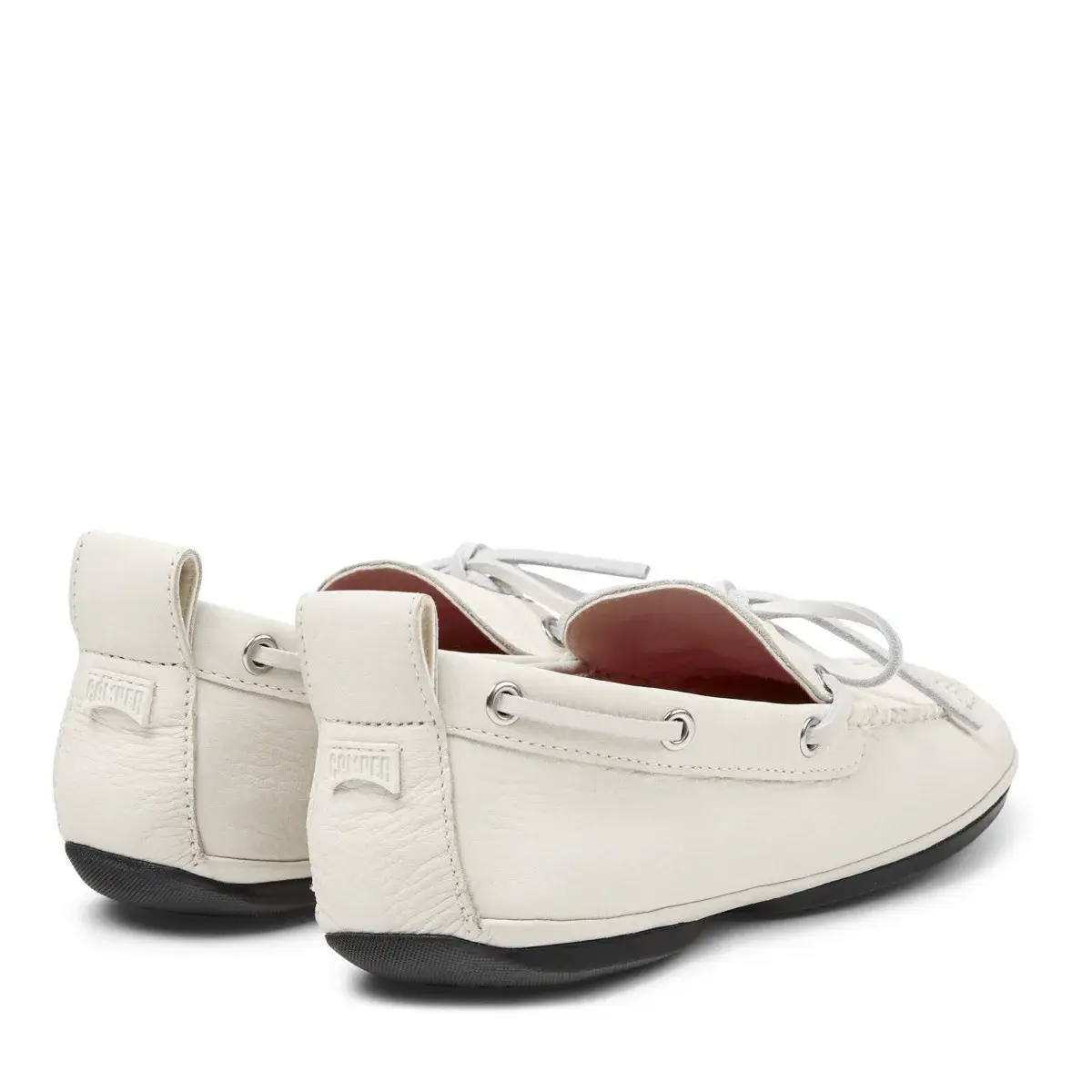 Damen Leder Bootsschuh Ballerinas