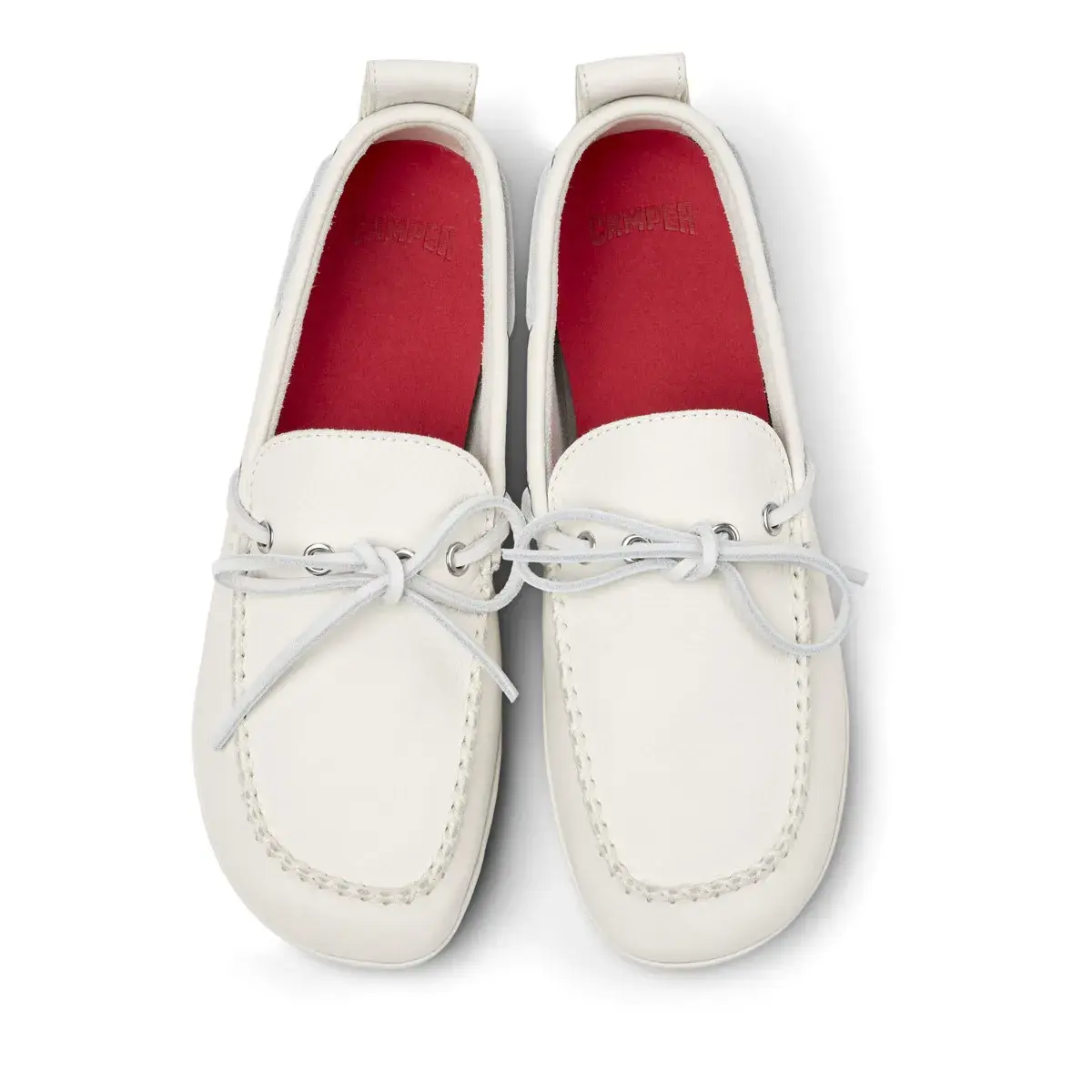 Damen Leder Bootsschuh Ballerinas
