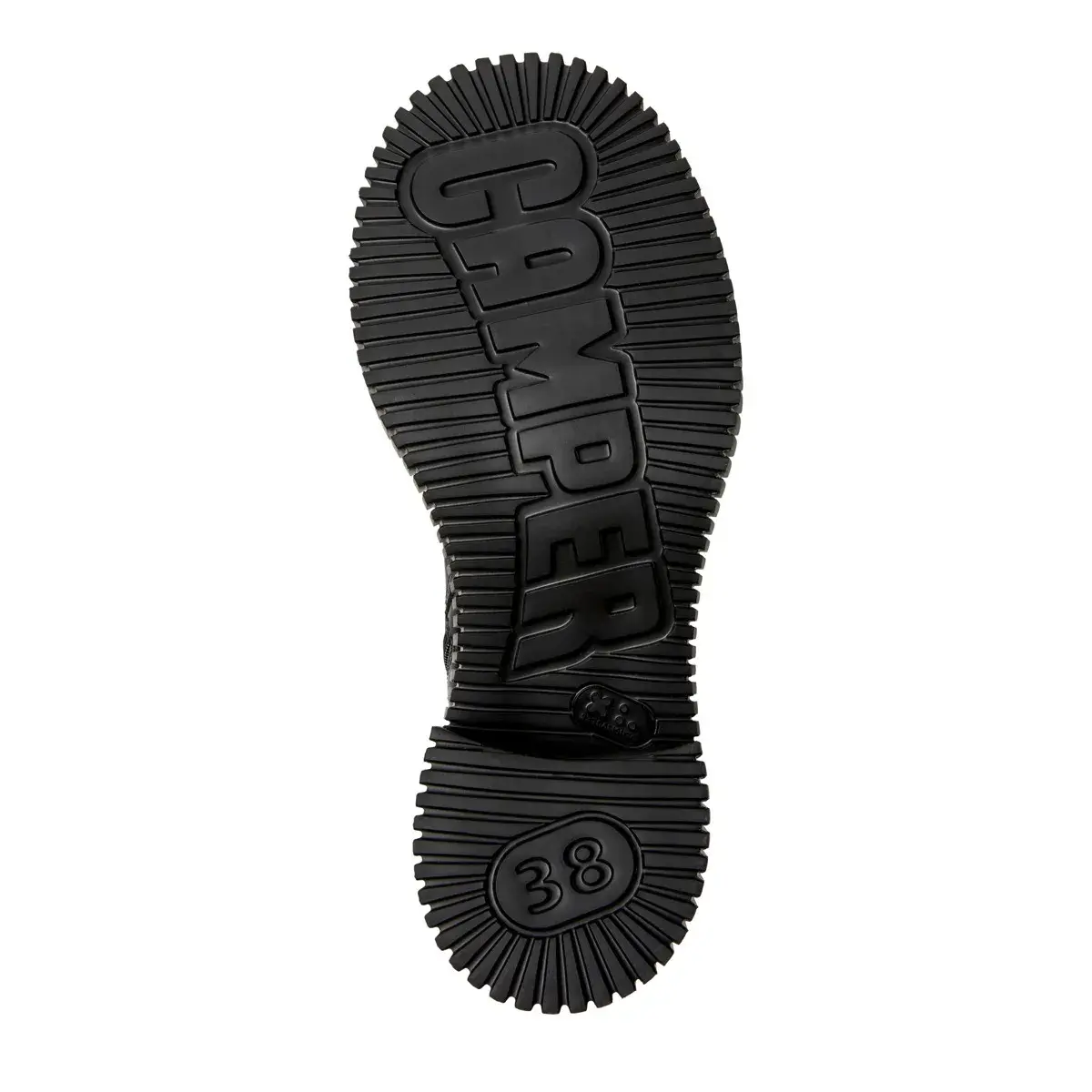 Schwarze Leder-Stiefeletten mit klobigem Absatz