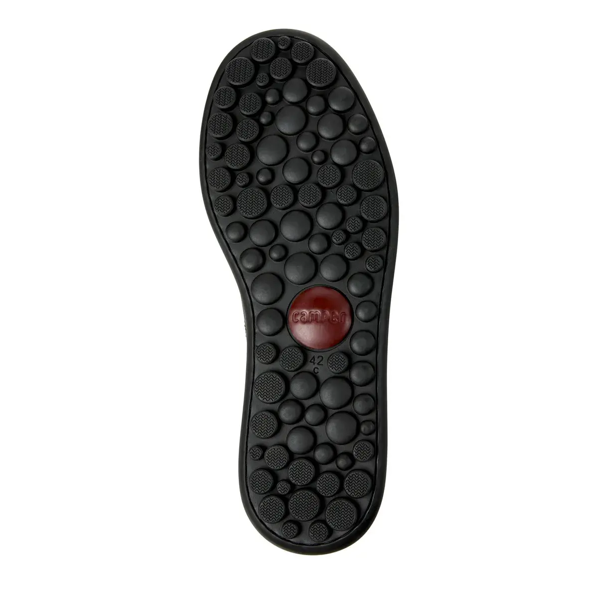 Schwarzer Leder-Low-Top-Sneaker