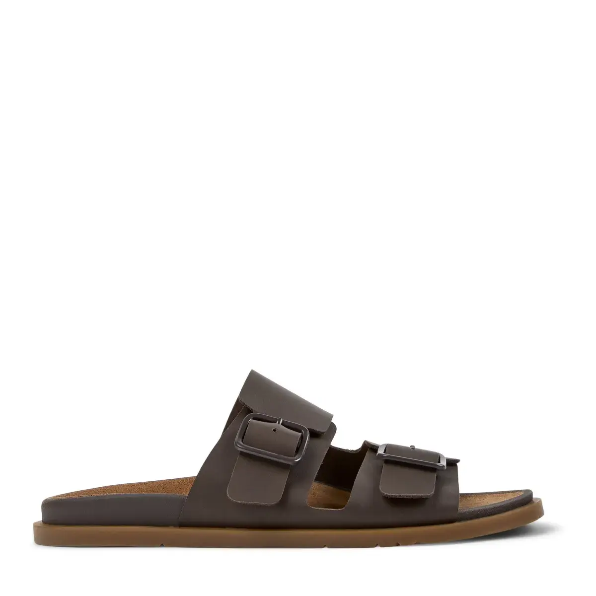Moderne Ledersandalen mit Schnalle