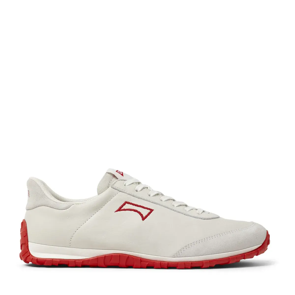 Low-Top Leder-Sneaker mit Gummisohle