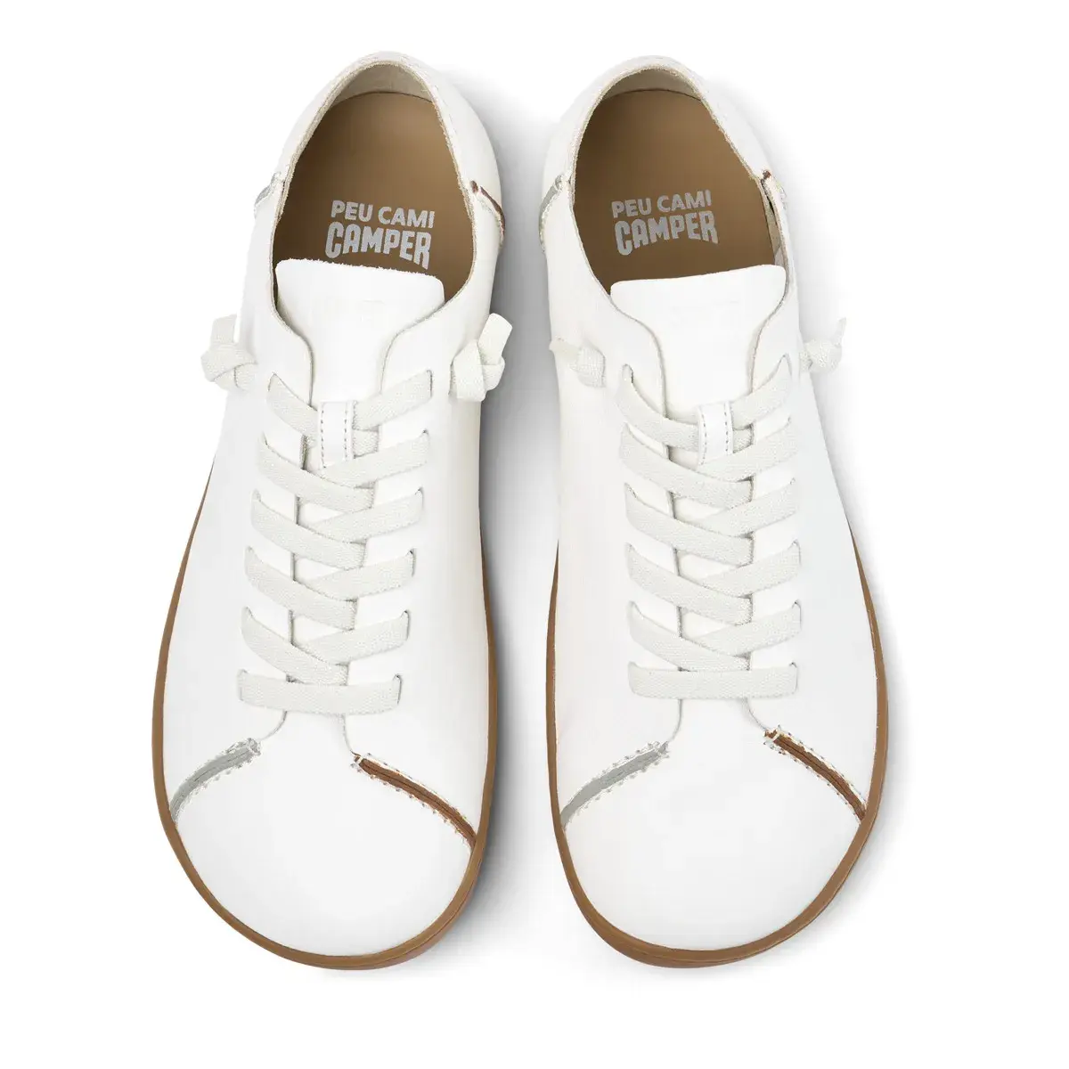 Weiße Leder-Sneakers für Damen
