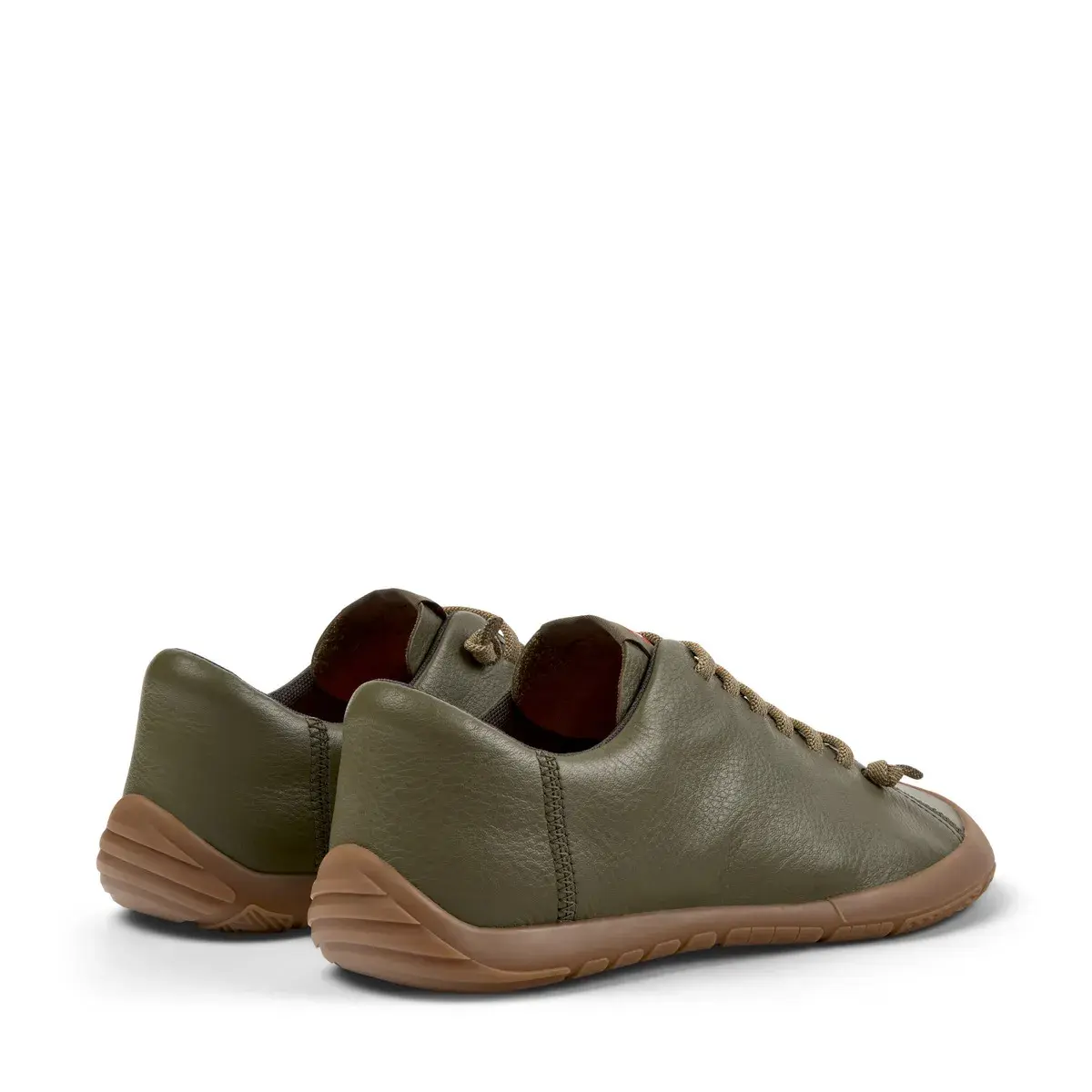 Grüner Low-Top Sneaker aus Leder