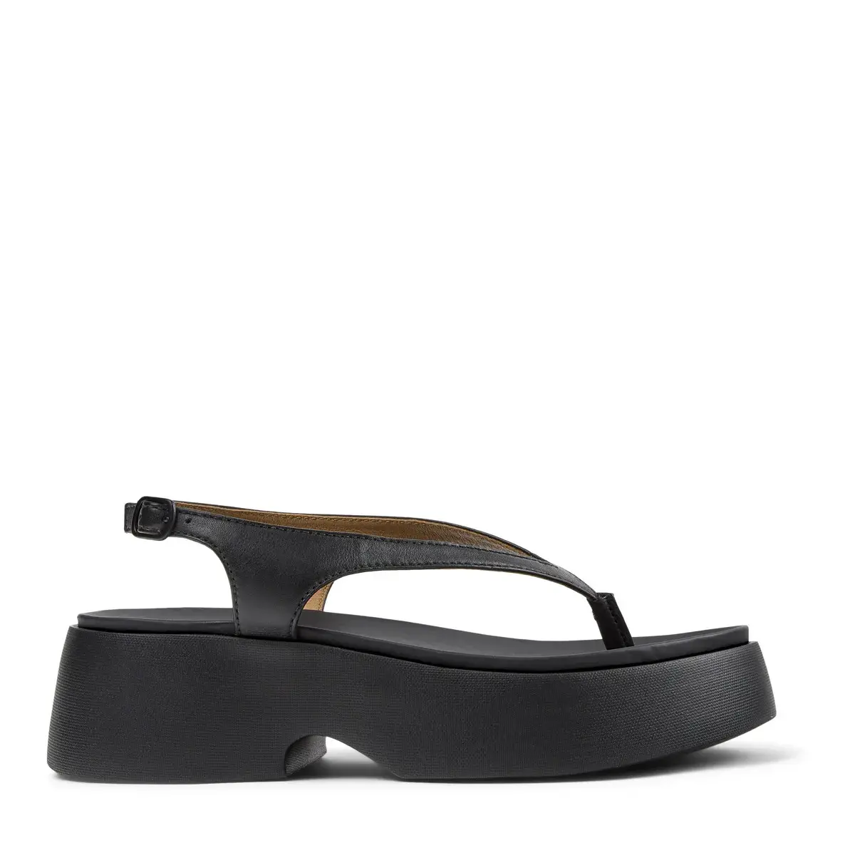 Zehentalsteg Sandalen mit Plateauabsatz und Knöchelriemen
