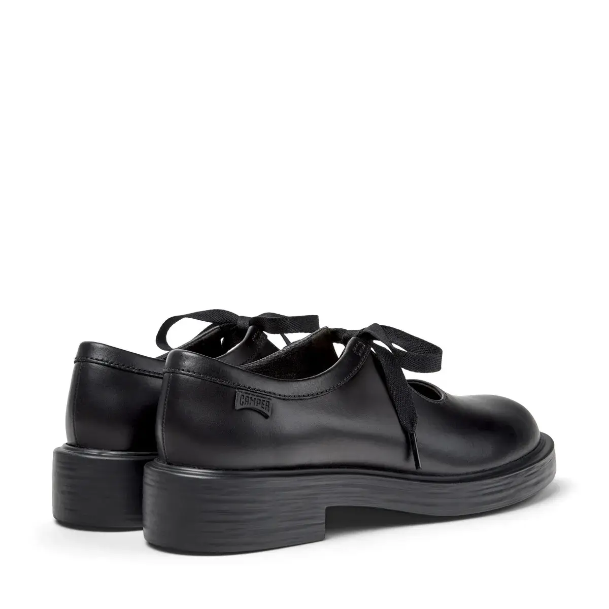 Dean Schwarze Mary Jane Schuhe aus Leder