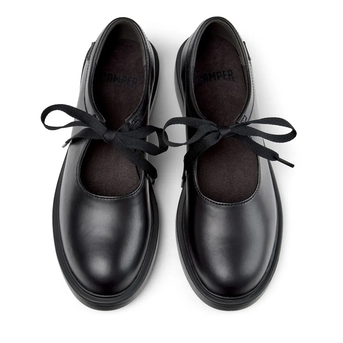 Dean Schwarze Mary Jane Schuhe aus Leder