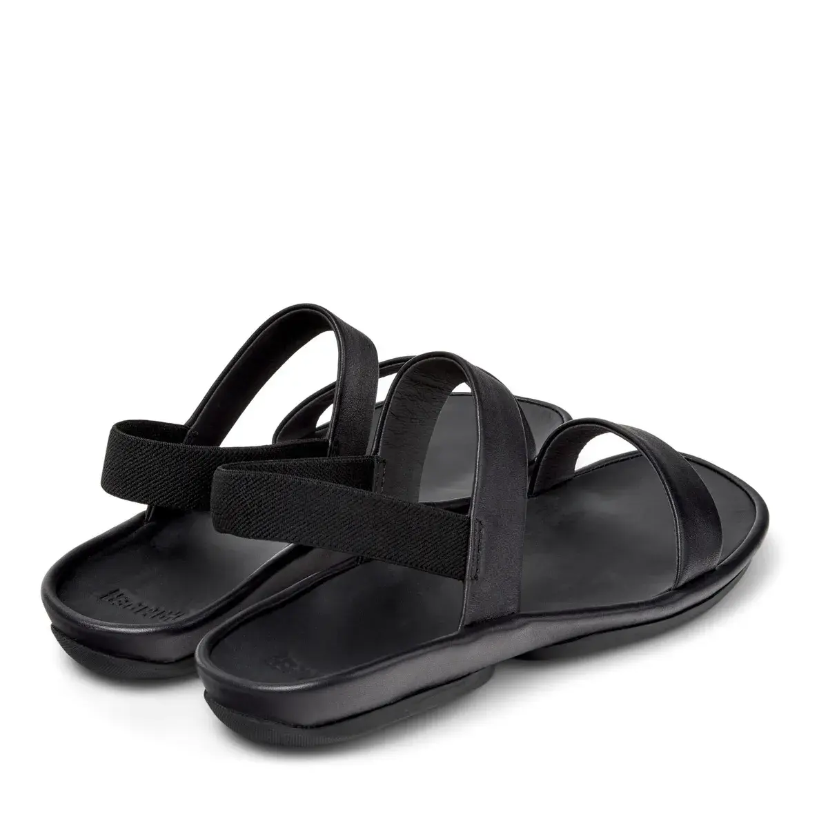 Schwarze Slingback-Sandalen mit Absatz