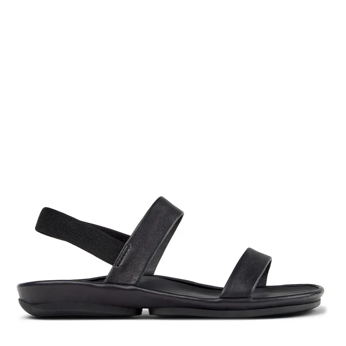 Schwarze Slingback-Sandalen mit Absatz
