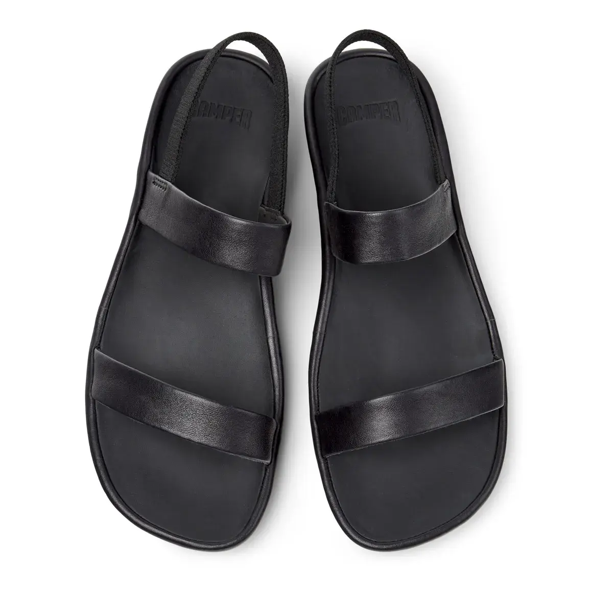 Schwarze Slingback-Sandalen mit Absatz