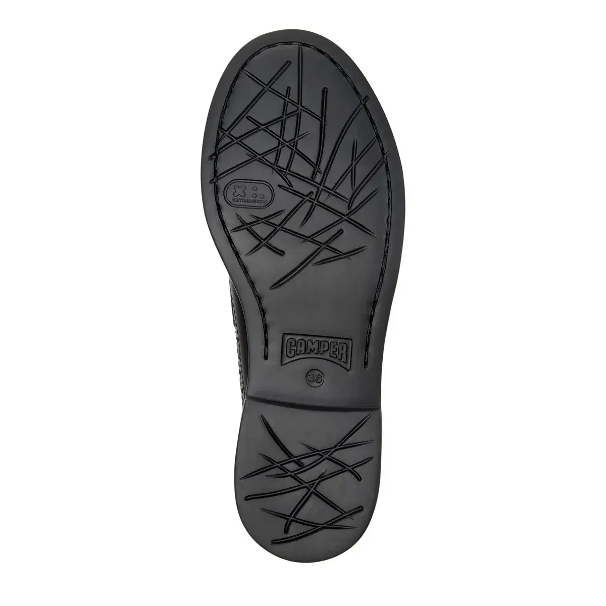 Klassischer Penny Loafer mit Flügelkappe und Plateausohle