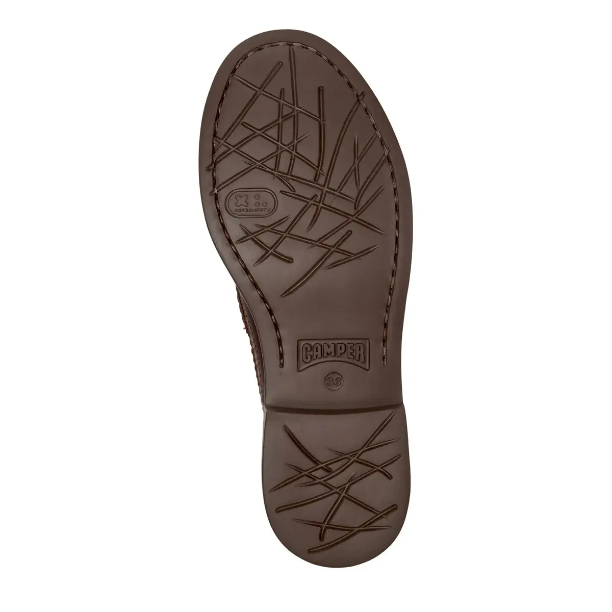 Klassischer Penny Loafer aus Leder mit Brogue